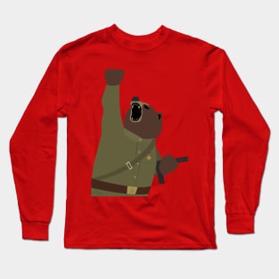 Soviet bear red army infantry ww2 Long Sleeve T-Shirt